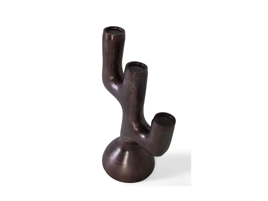 Figurine décorative en aluminium avec finition bronze