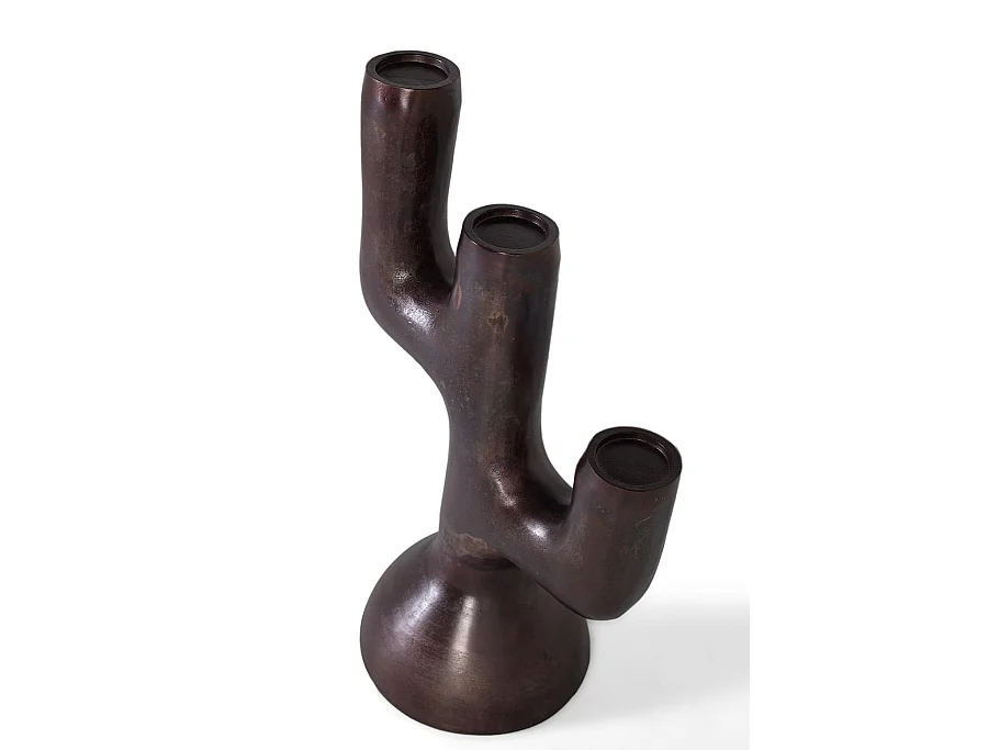 Decoratief beeldje van aluminium met bronzen afwerking