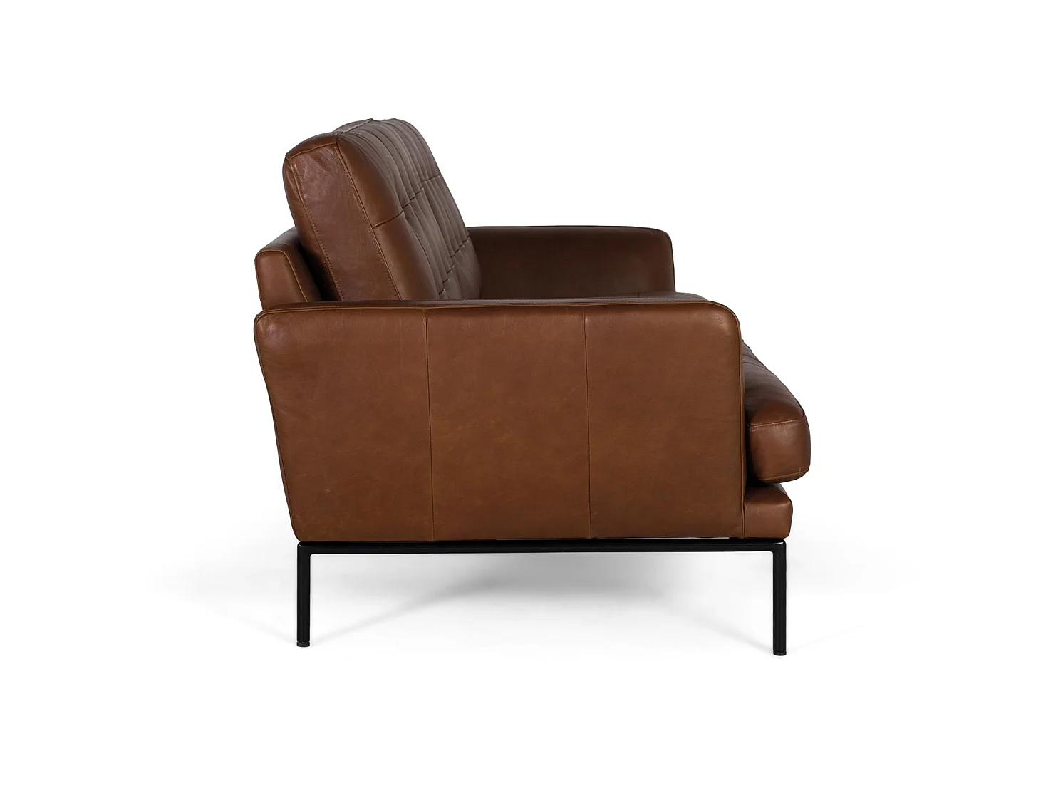Canapé en cuir style industriel 200 cm - 83 x 200 x 90
