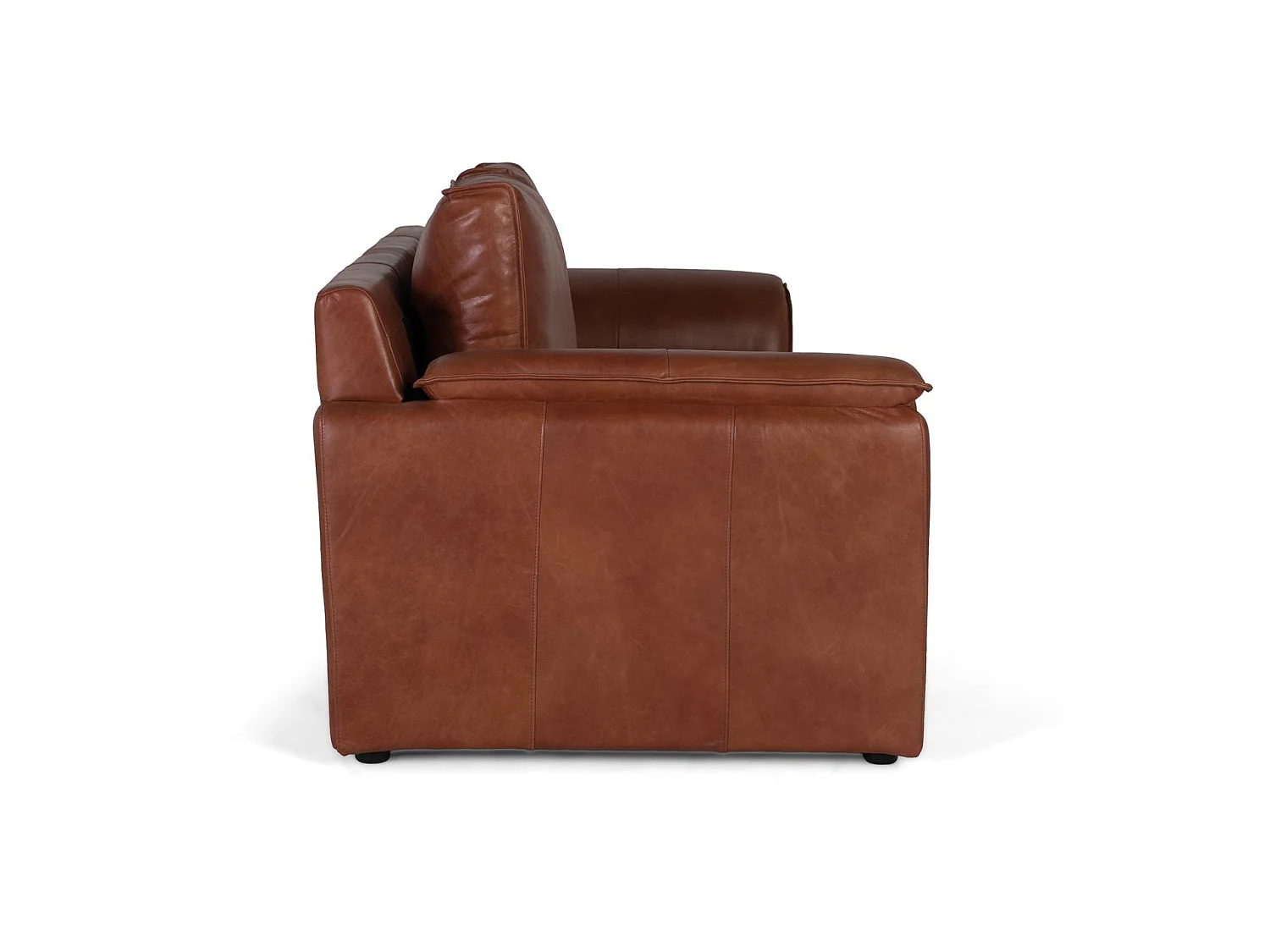 Canapé en cuir 227 cm style contemporain - 85x227x95