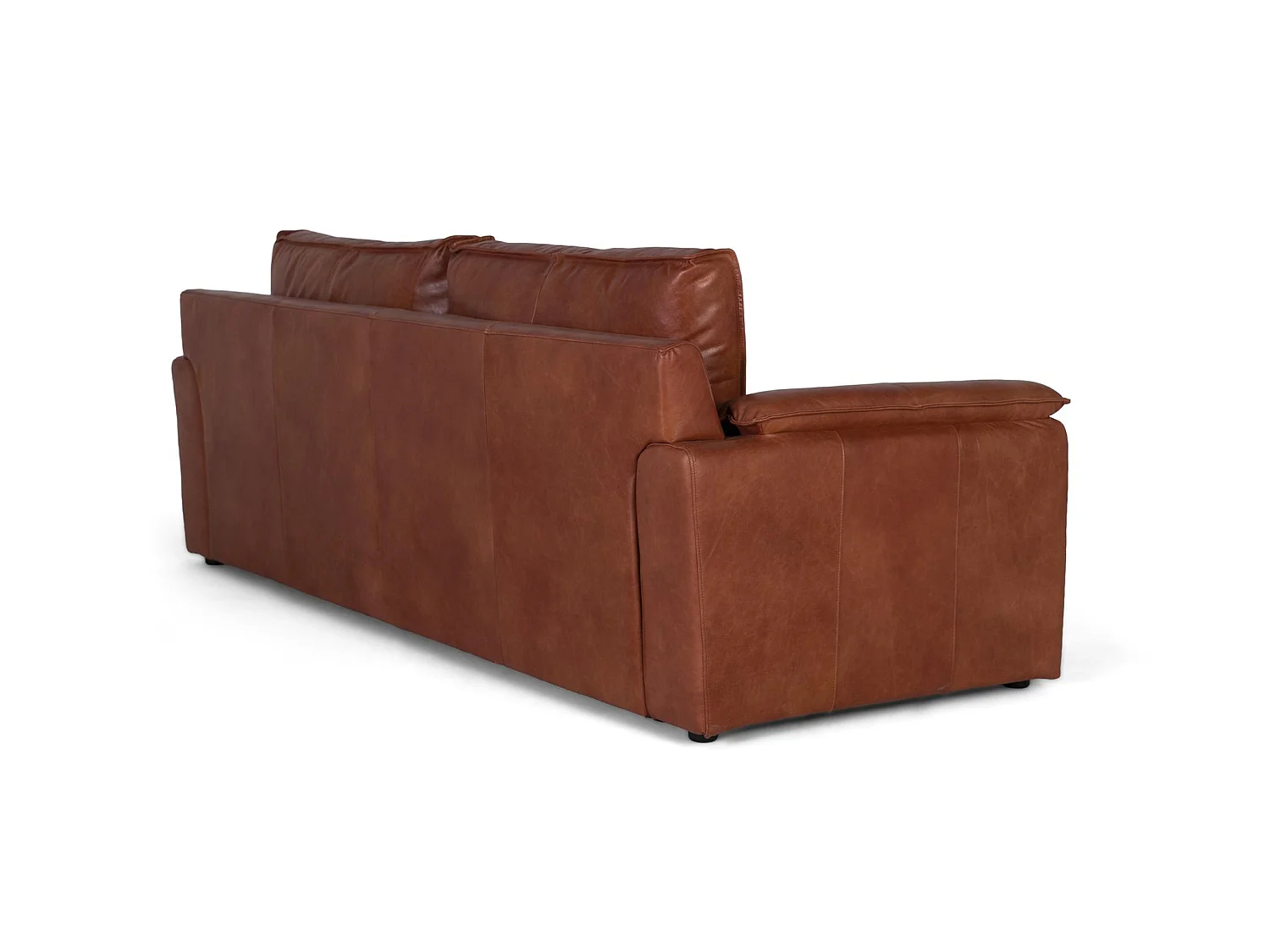 Canapé en cuir 227 cm style contemporain - 85x227x95