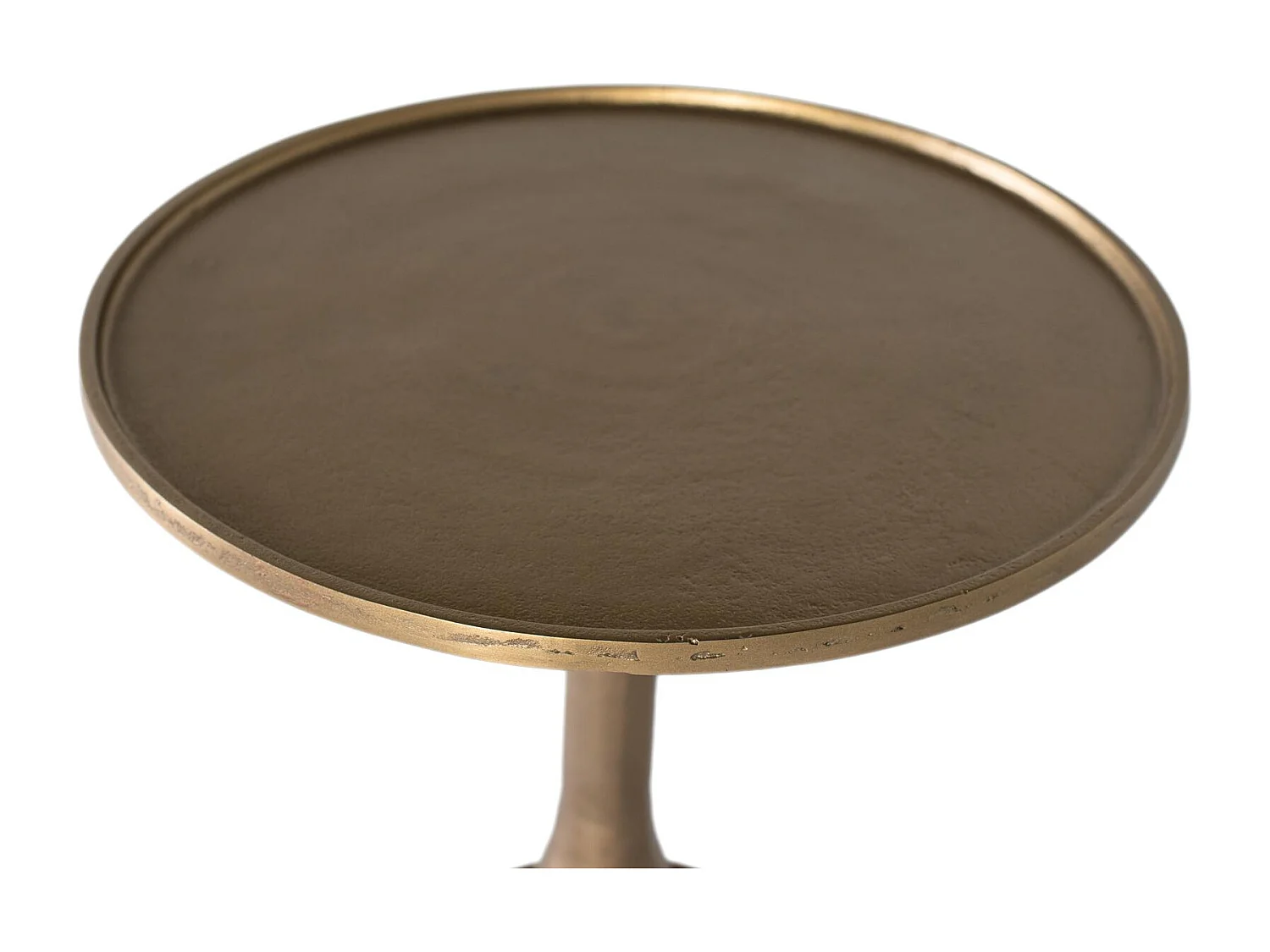 Table basse en métal avec finition bronze