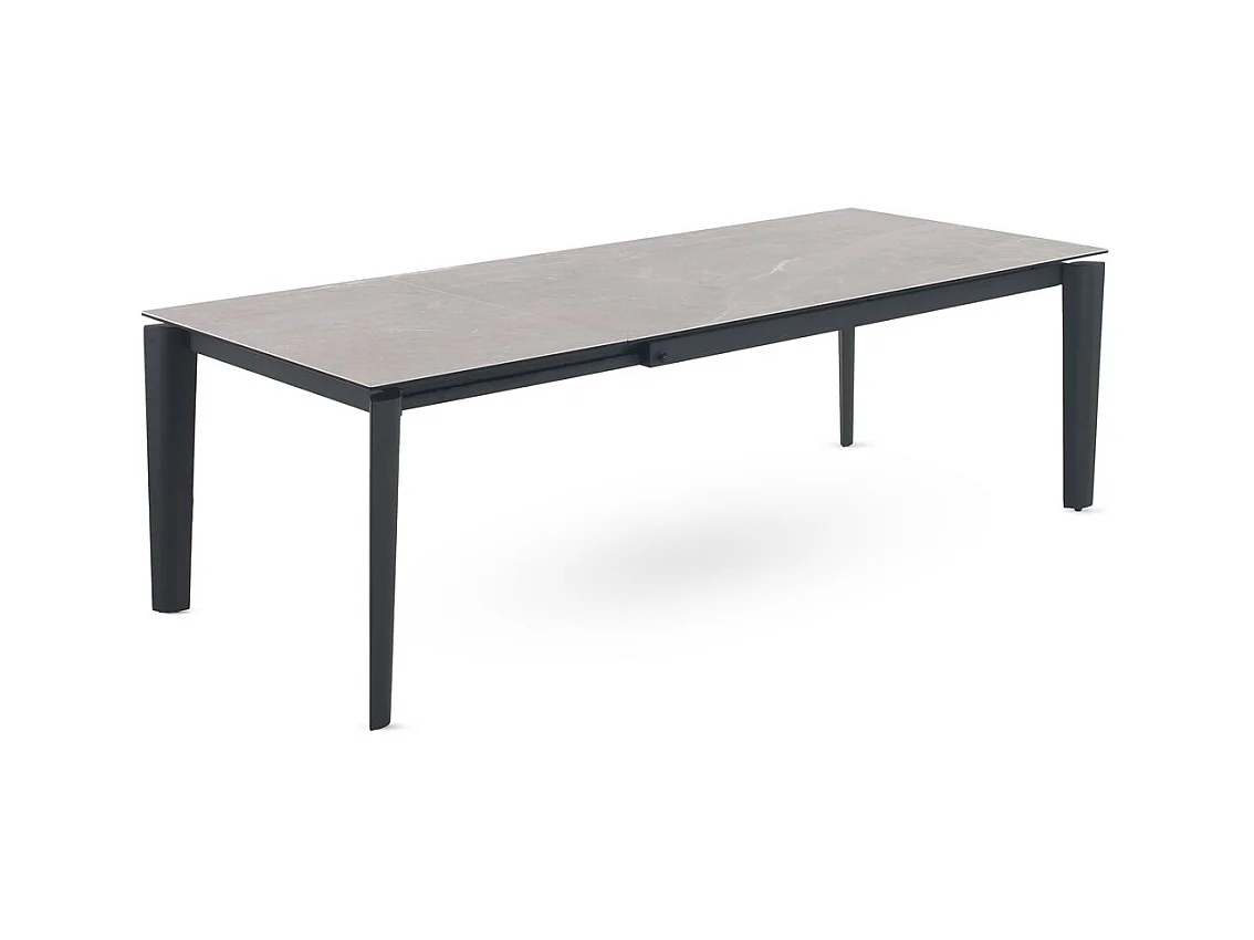Table à rallonge 180/250x100 avec plateau en céramique