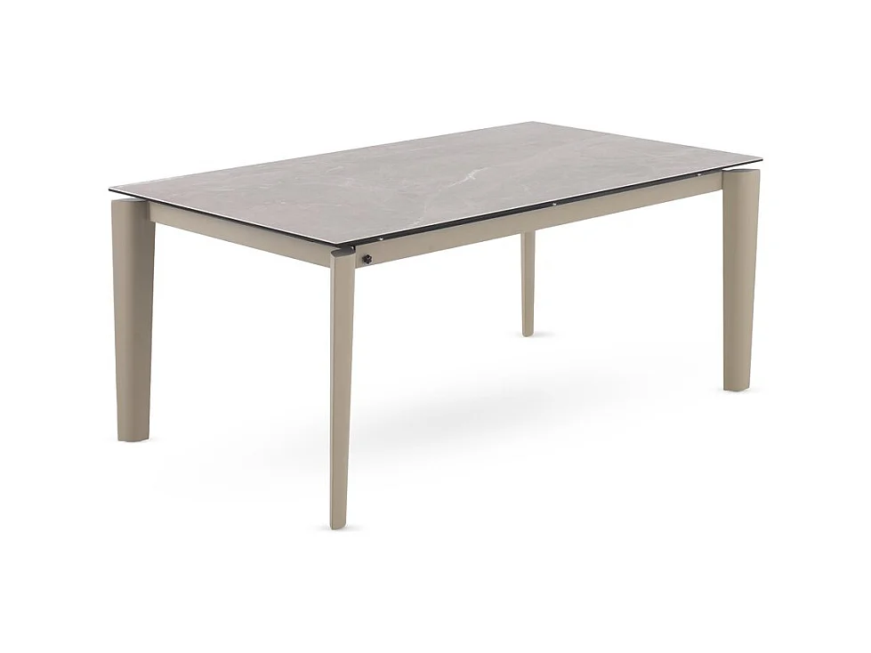 Table à rallonge 180/250x100 avec plateau en céramique