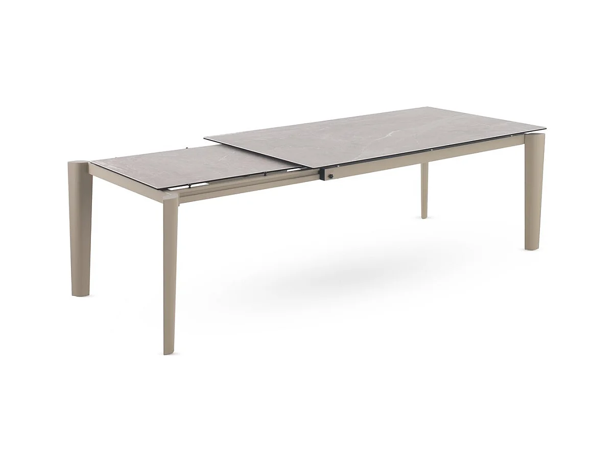 Table à rallonge 180/250x100 avec plateau en céramique