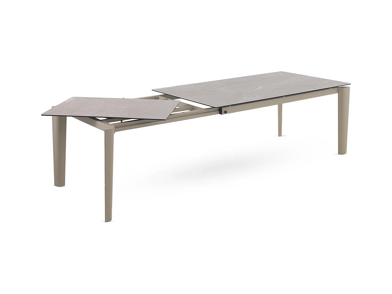 Table à rallonge 180/250x100 avec plateau en céramique