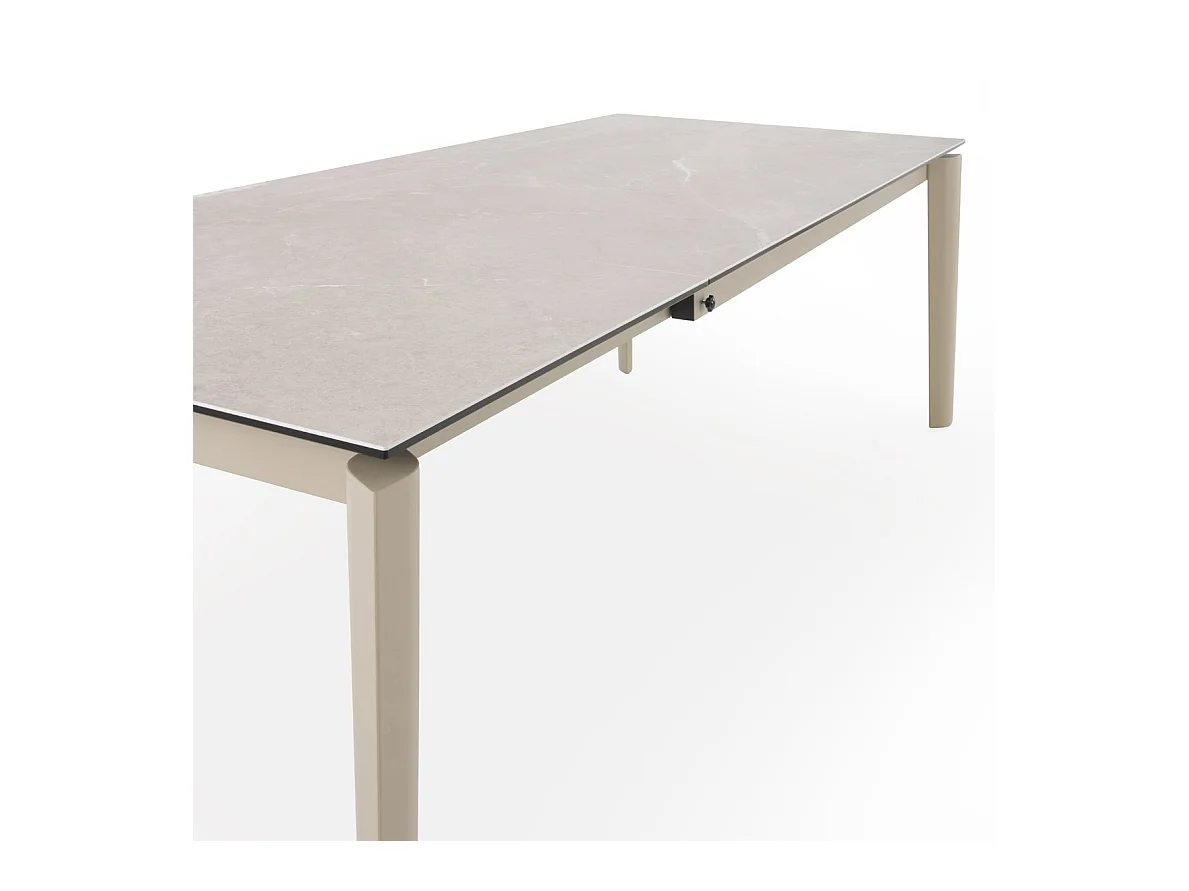 Table à rallonge 180/250x100 avec plateau en céramique