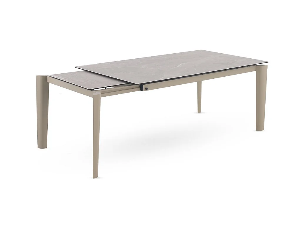 Mesa extensible 180/250x100 con sobre cerámico