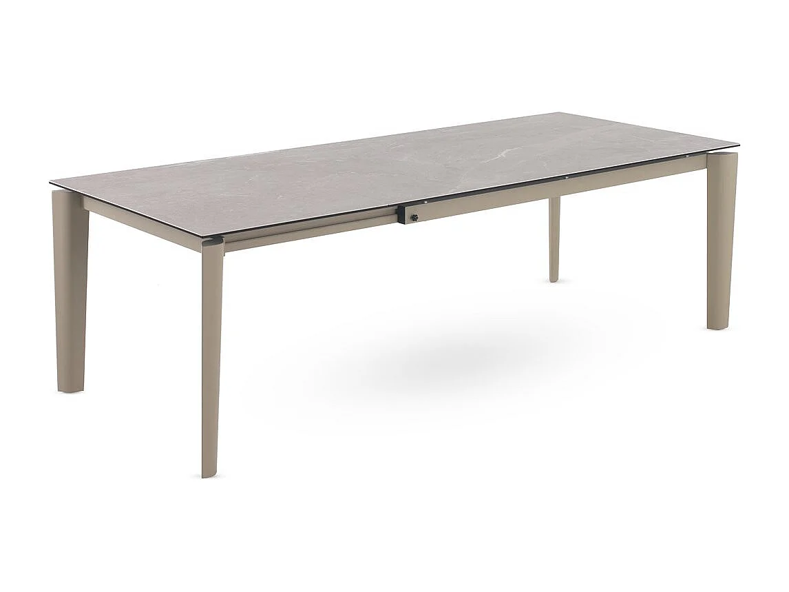 Mesa extensível 180/250x100 com tampo cerâmico