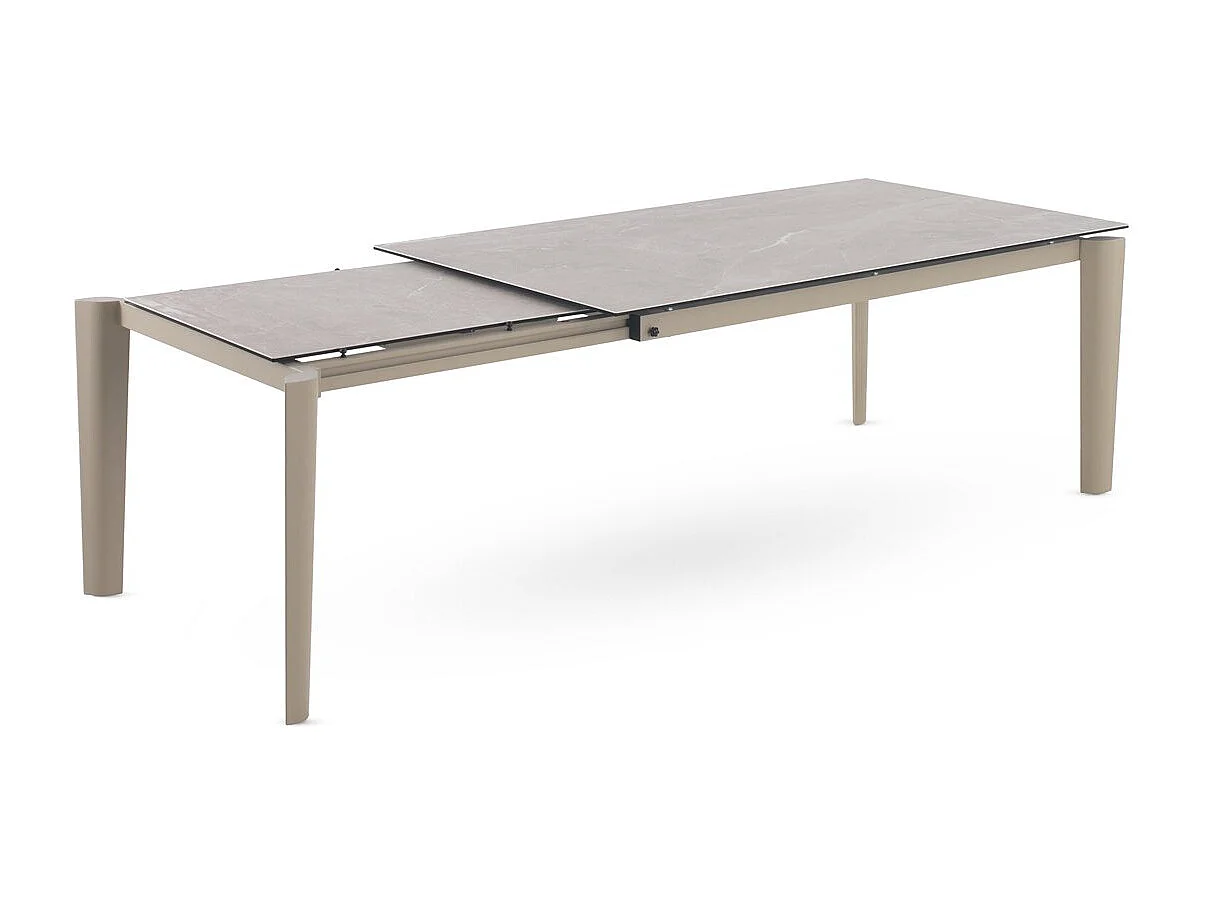 Mesa extensível 180/250x100 com tampo cerâmico