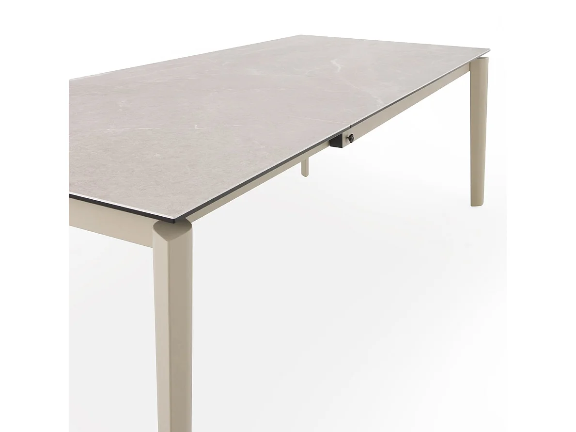 Mesa extensível 180/250x100 com tampo cerâmico