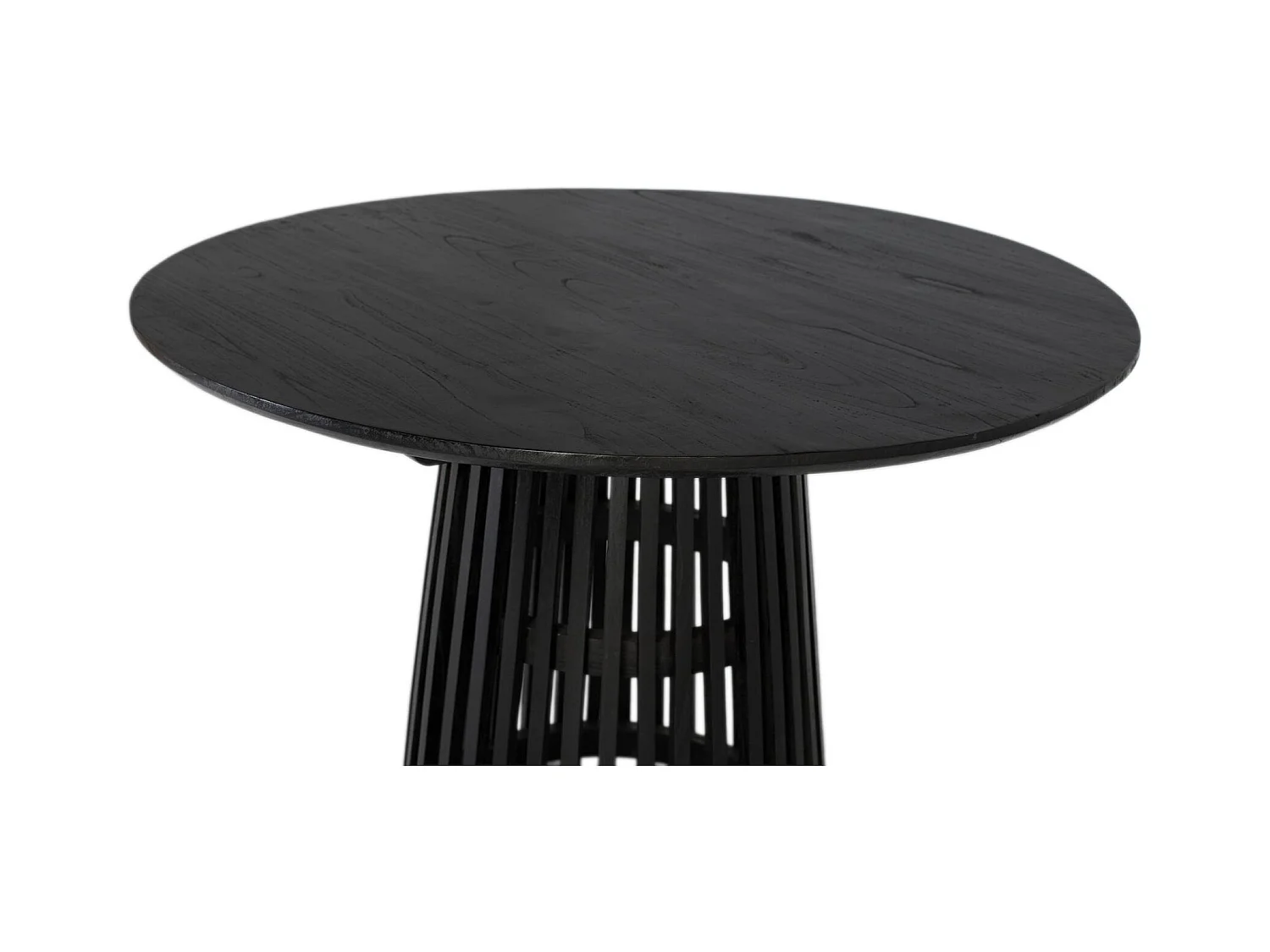 Runder Esstisch aus massivem Mindi-Holz 120 cm