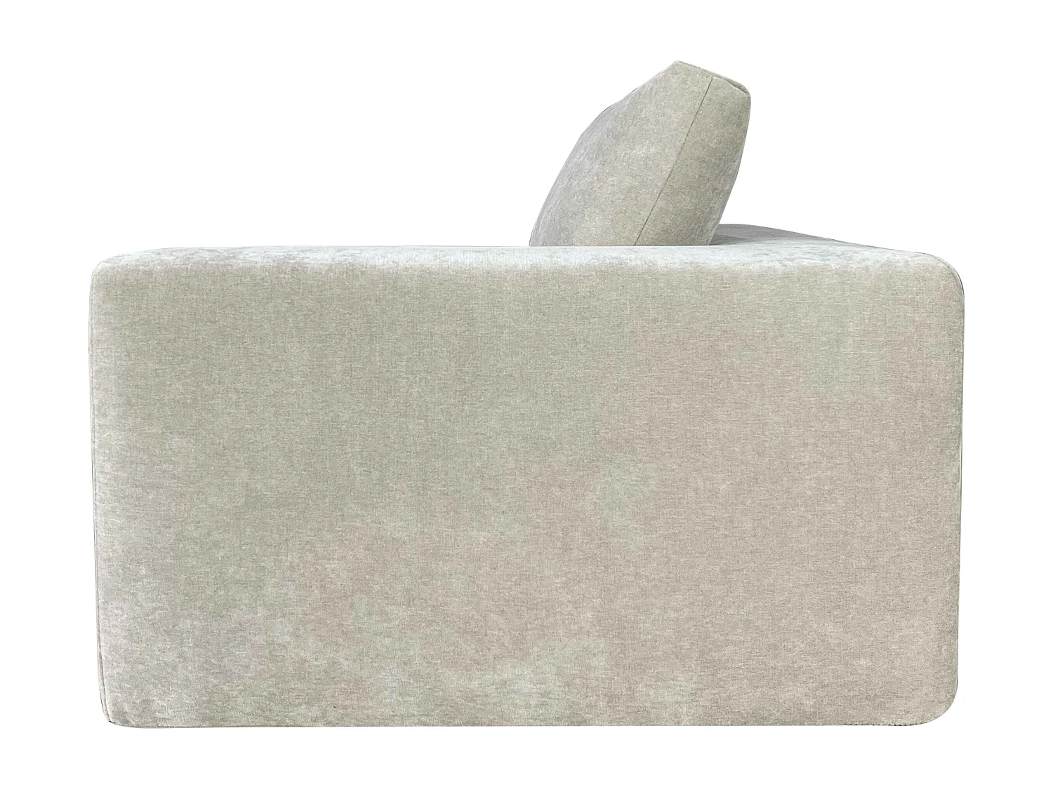 Canapé modulable 2 places en tissu avec coussins écru  L 200 cm