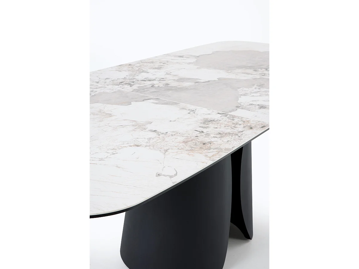 Mesa extensível 180/240x95 com tampo cerâmico