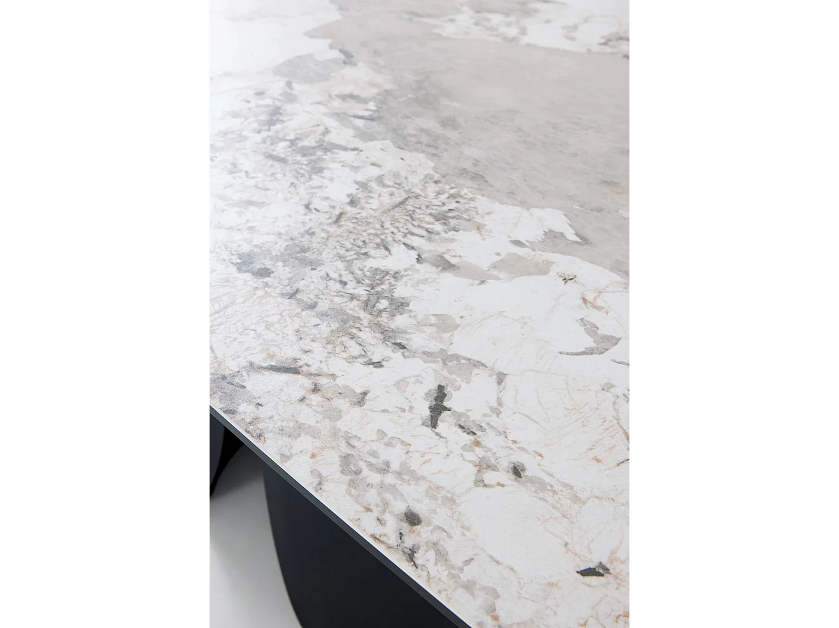 Mesa extensível 180/240x95 com tampo cerâmico