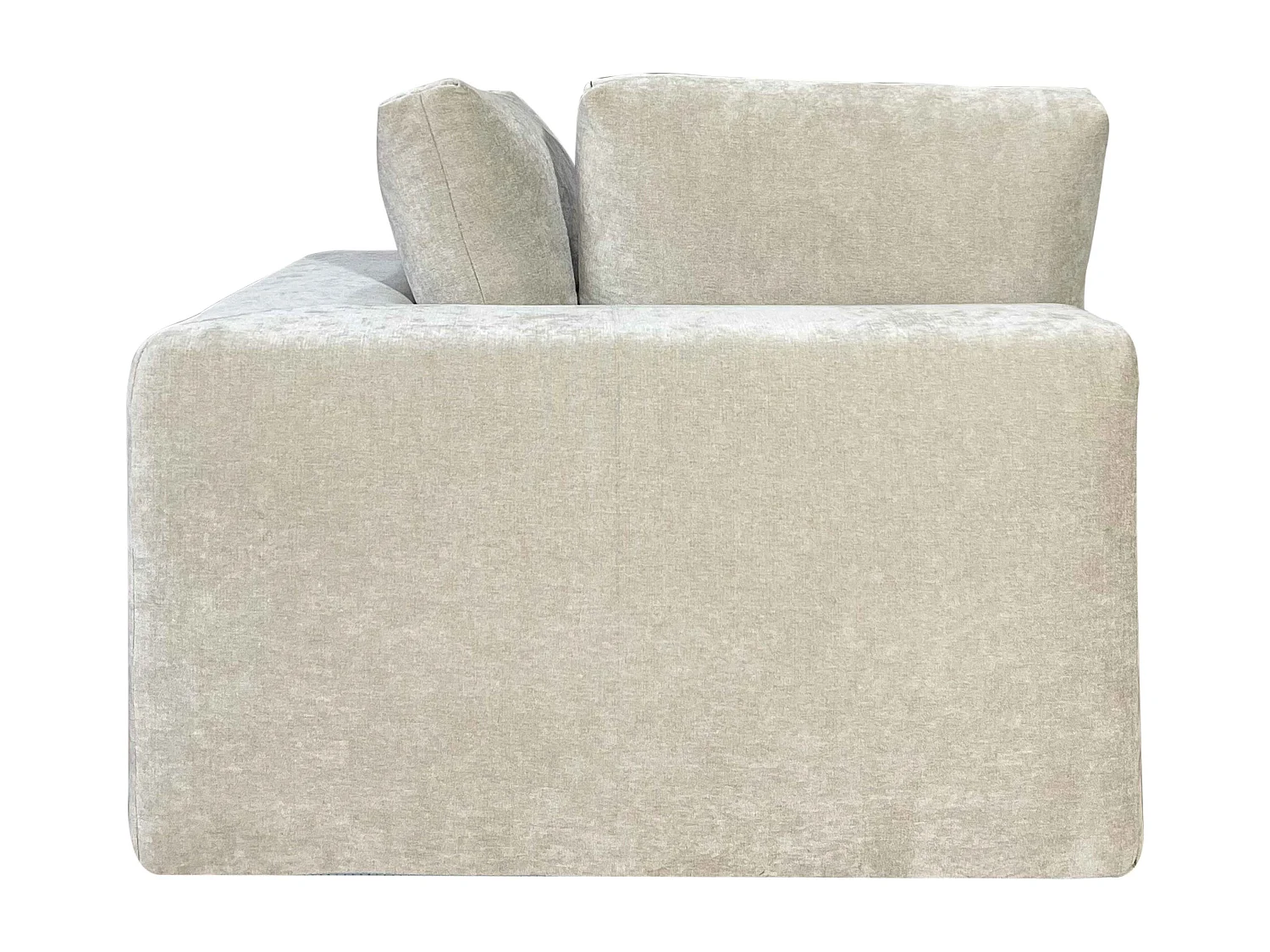 Hoekfauteuil voor modulaire bank in ecru stof L 100 cm