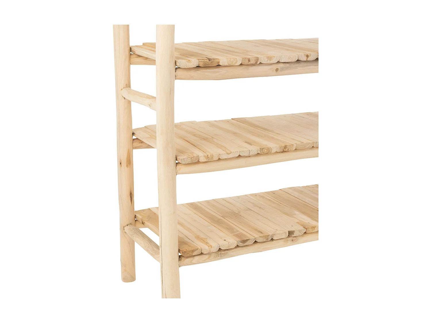 Étagère 4 Niveaux en Teck "Latonya" 140cm Naturel