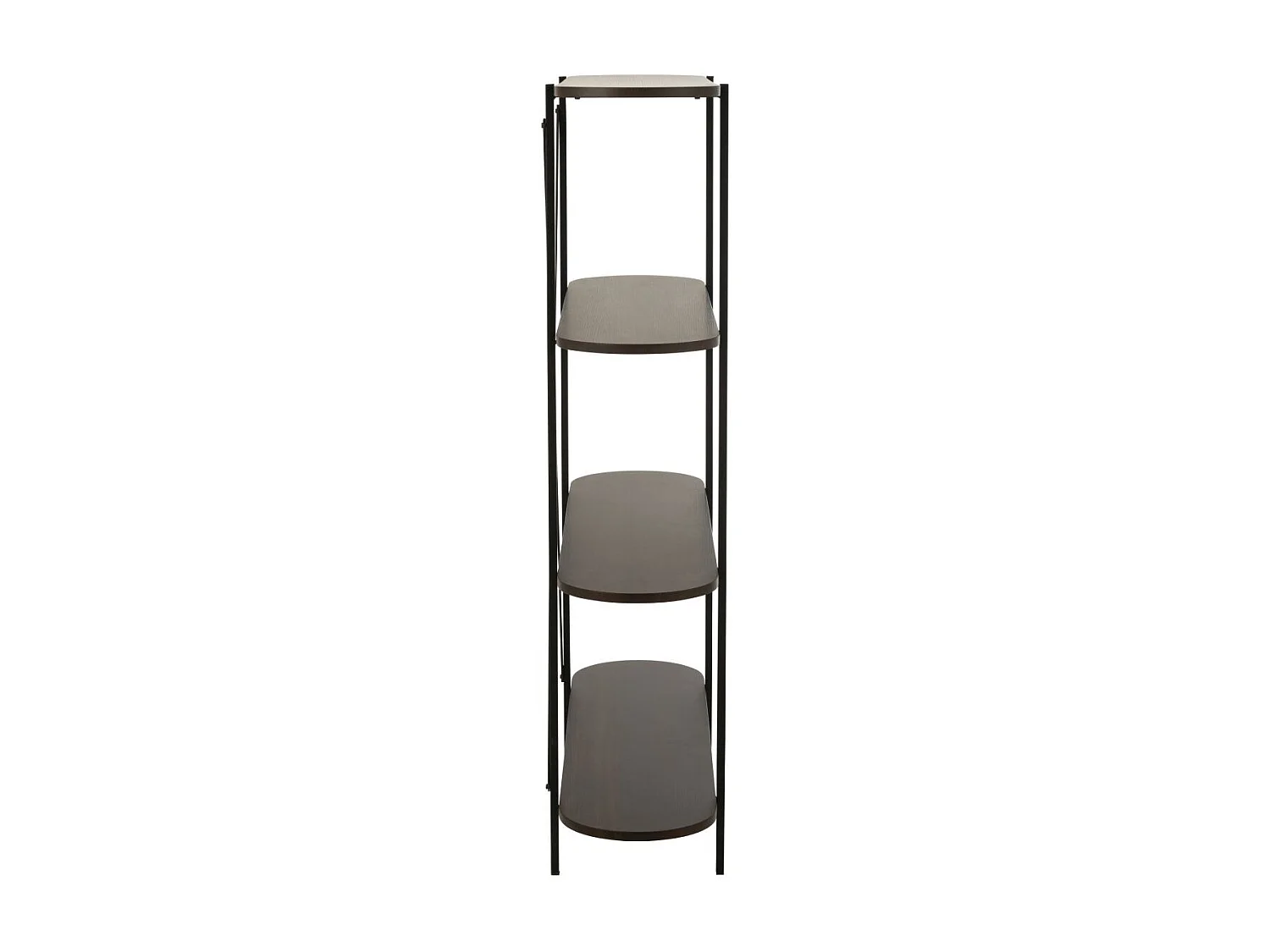 Étagère Ovale Design "Rodolfo" 150cm Marron Foncé