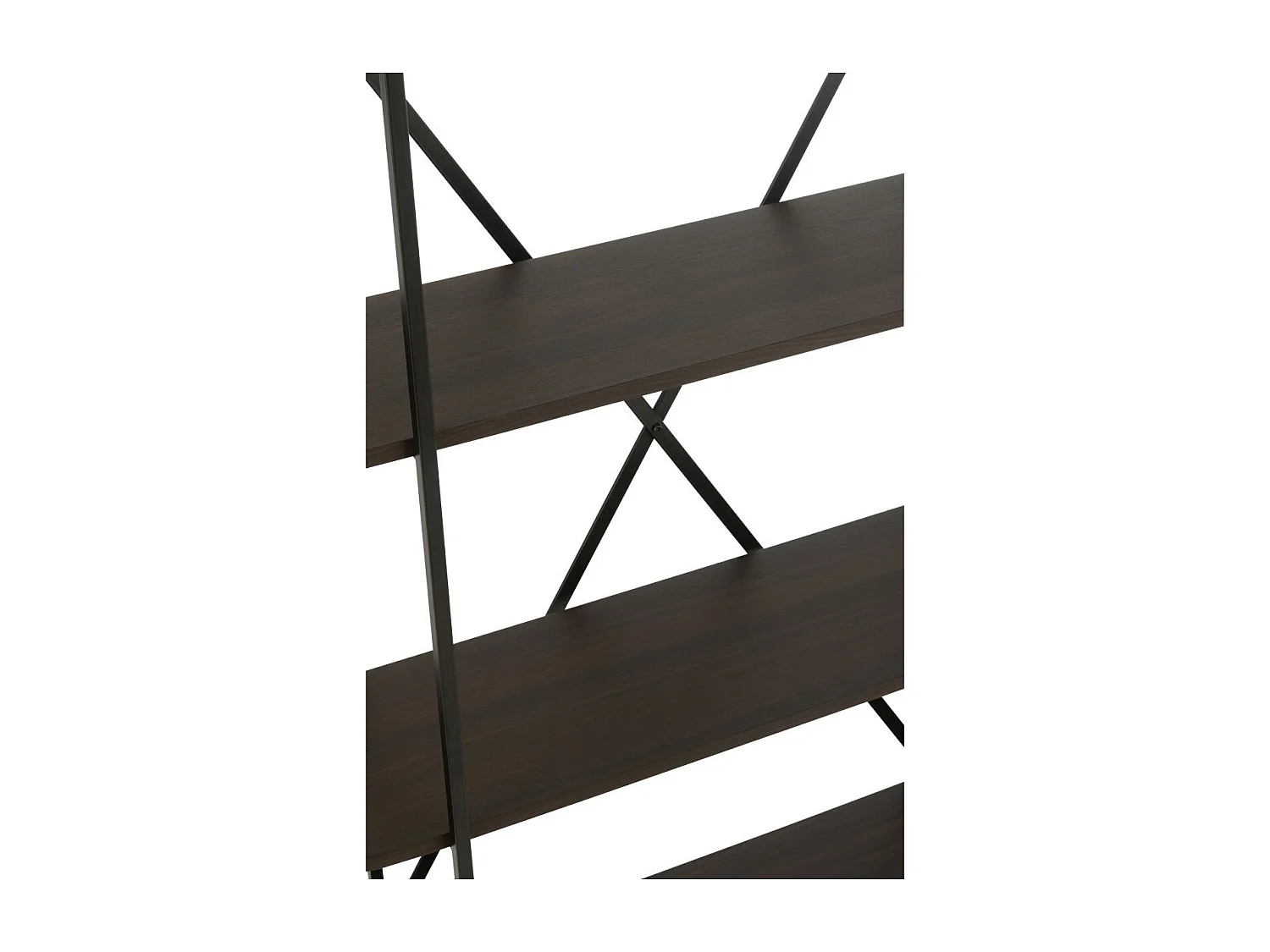 Étagère Ovale Design "Rodolfo" 150cm Marron Foncé