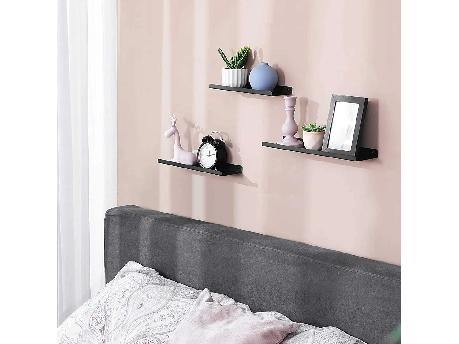 3er-Set Wandregal Schweberegal