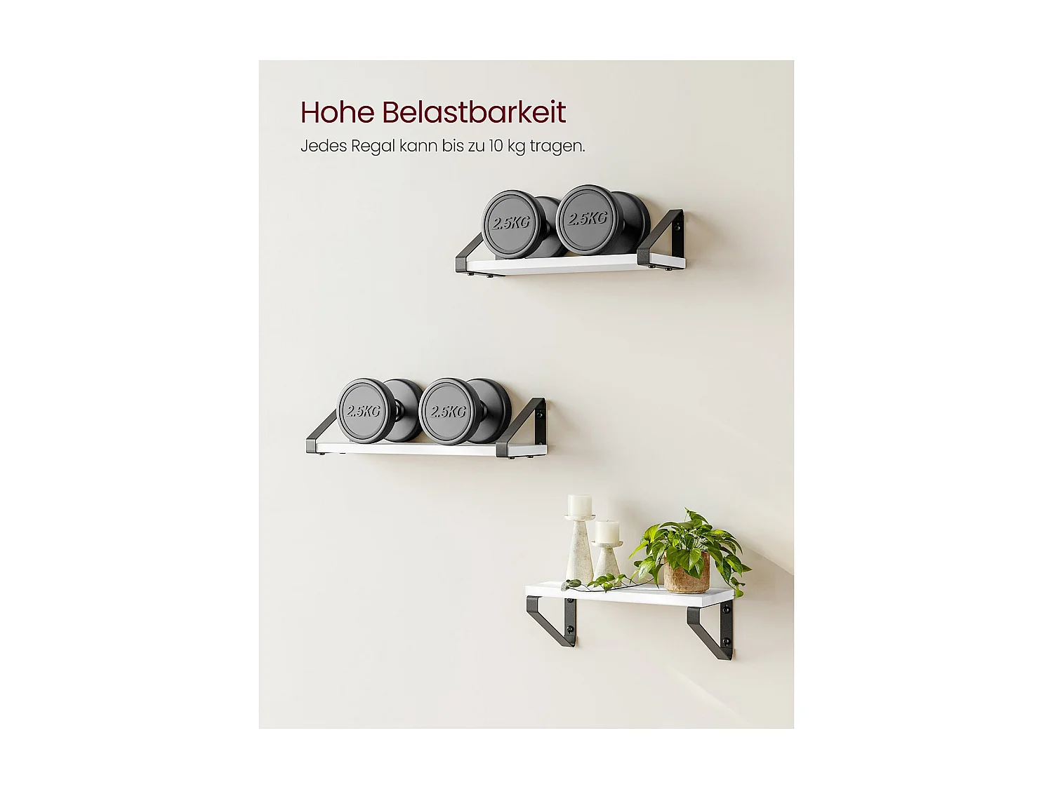 Wandregal Freetown 3er-Set