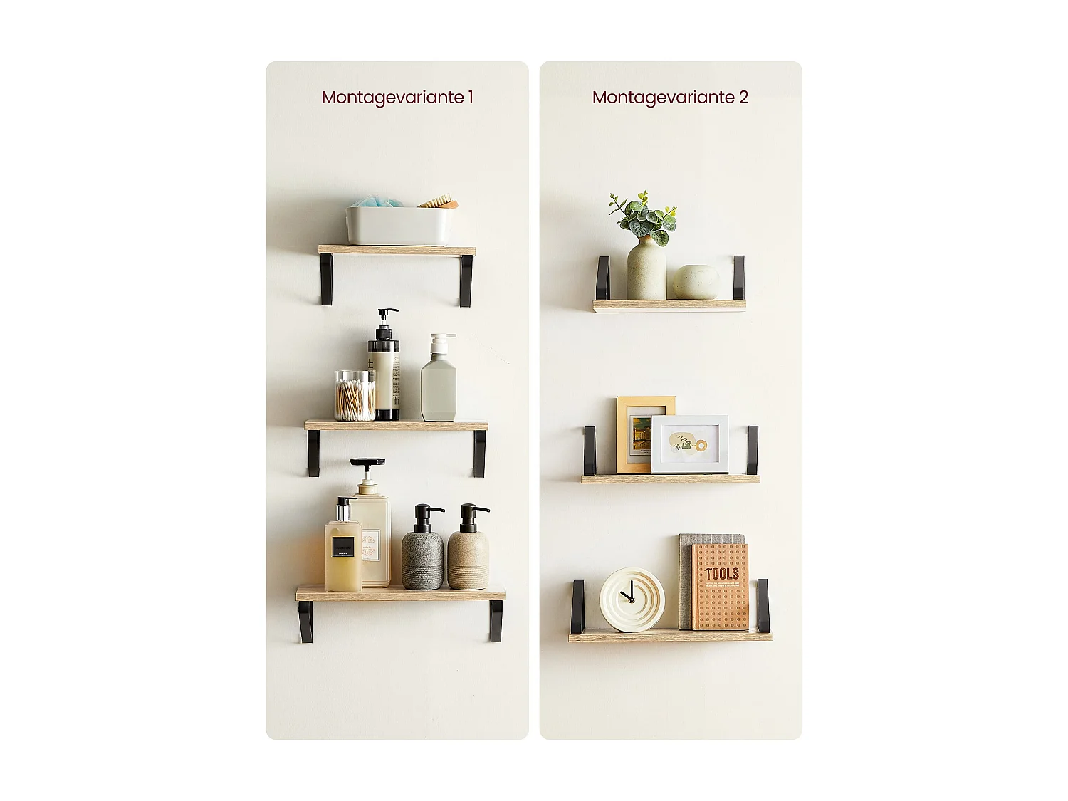 Wandregal Monrovia 3er-Set