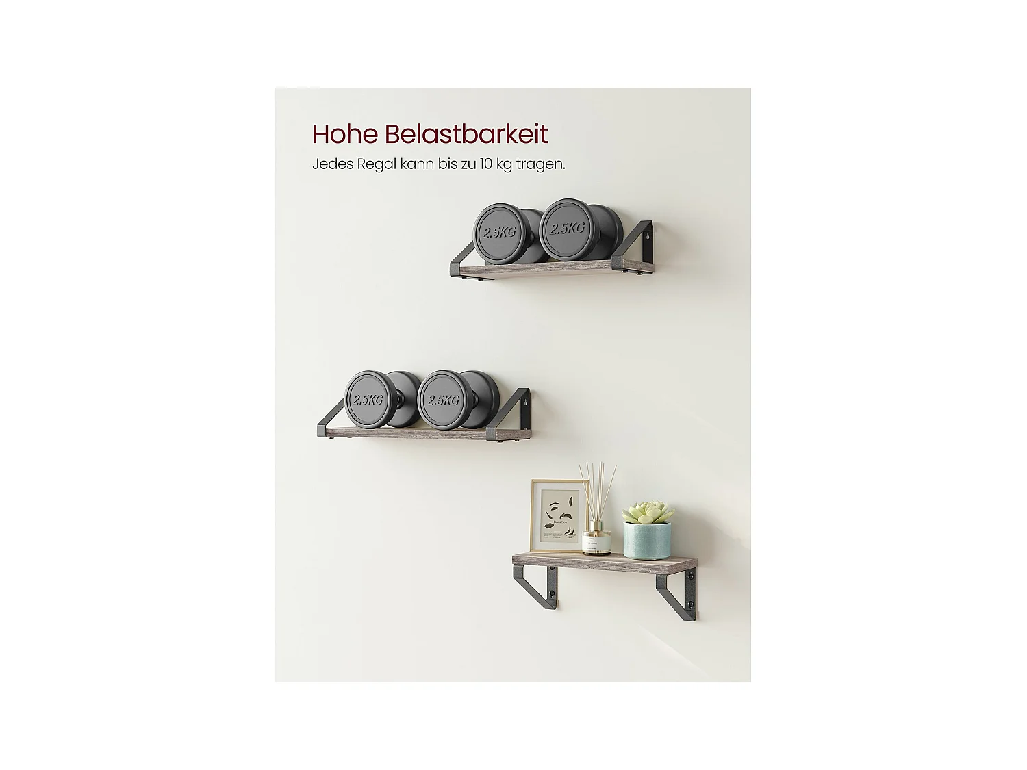 Wandregal Freetown 3er-Set