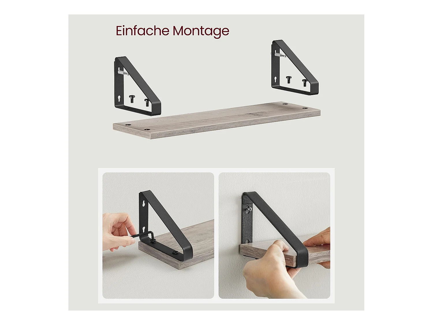 Wandregal Freetown 3er-Set