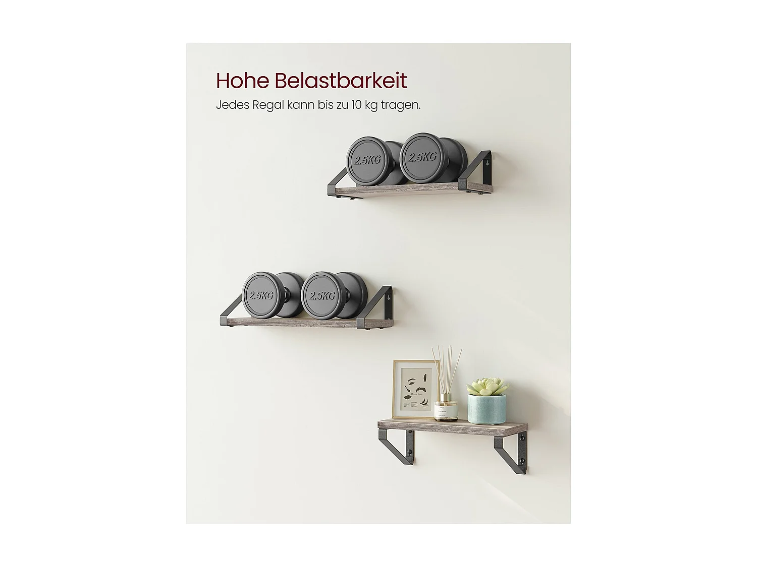 Wandregal Freetown 3er-Set