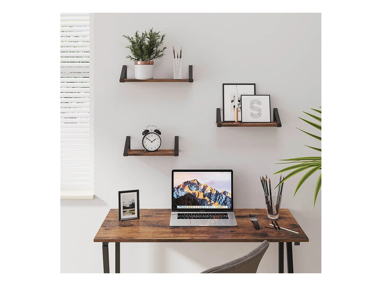 3er-Set Wandregal Schweberegal