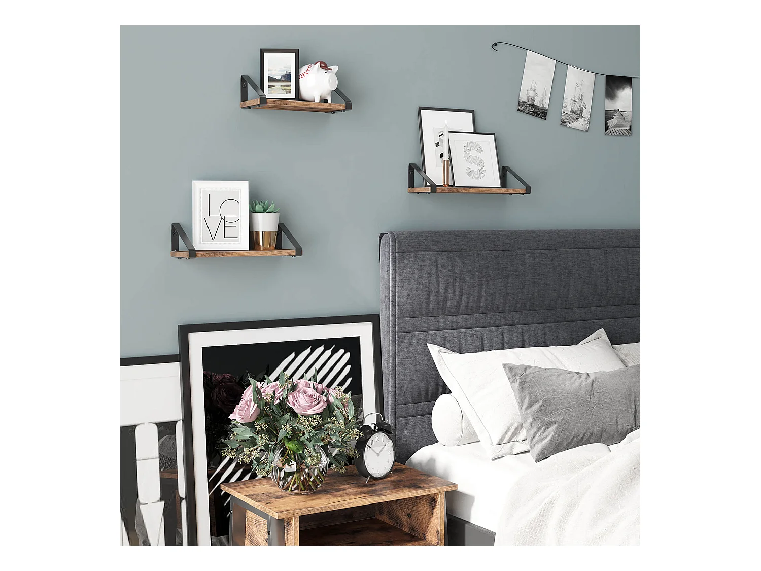 3er-Set Wandregal Schweberegal