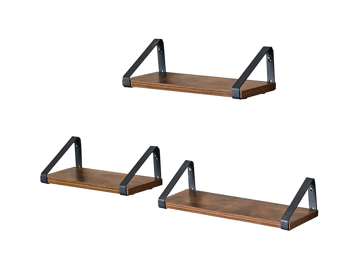 3er-Set Wandregal Schweberegal