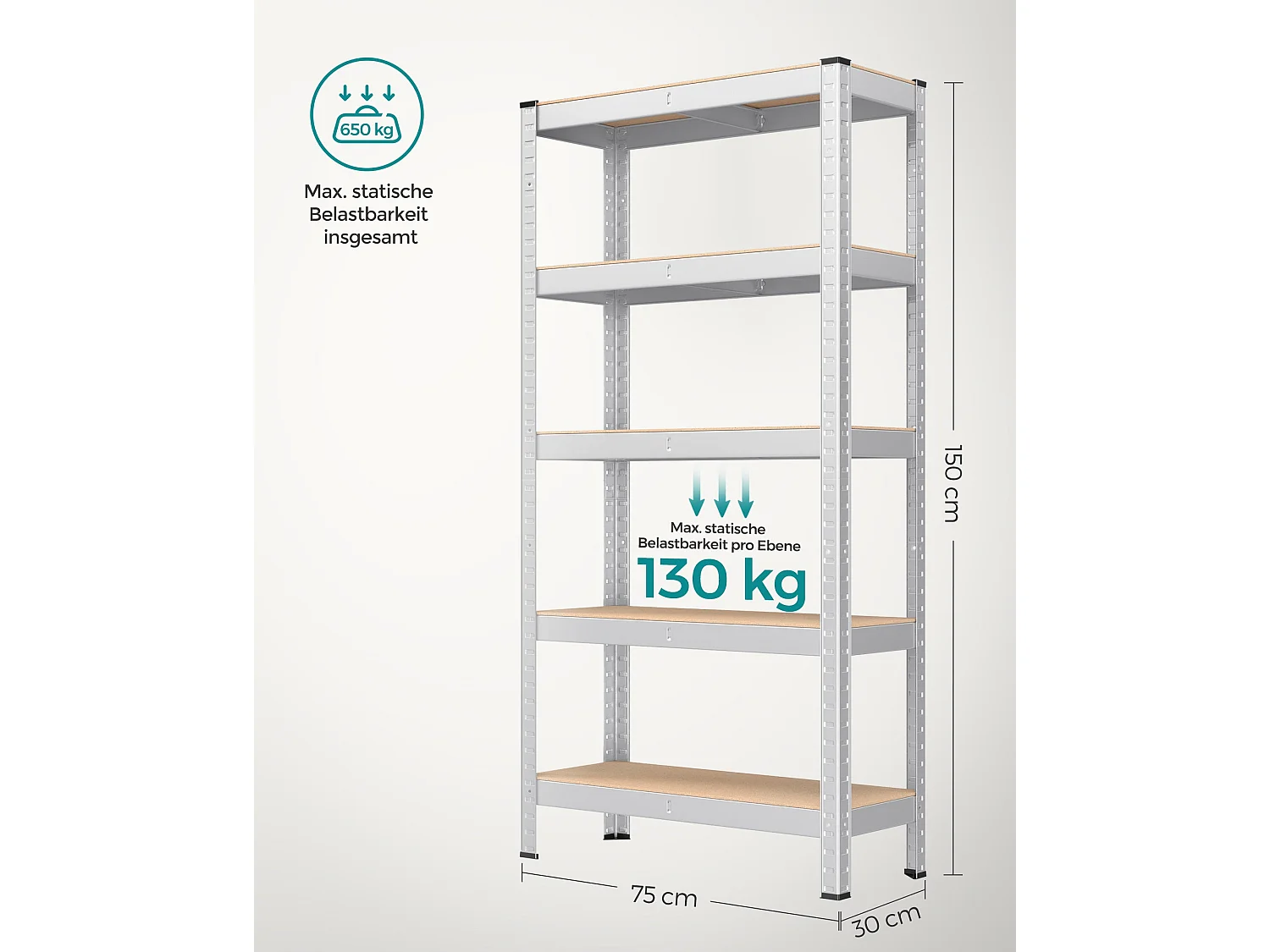 Schwerlastregale Delhi 2er-Set Khartoum