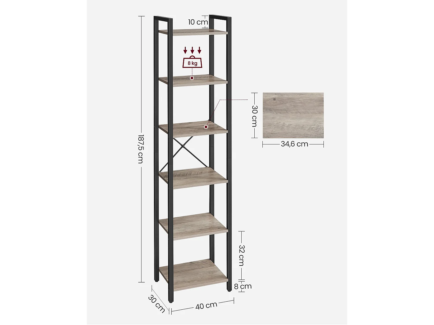 Bücherregal Centerville