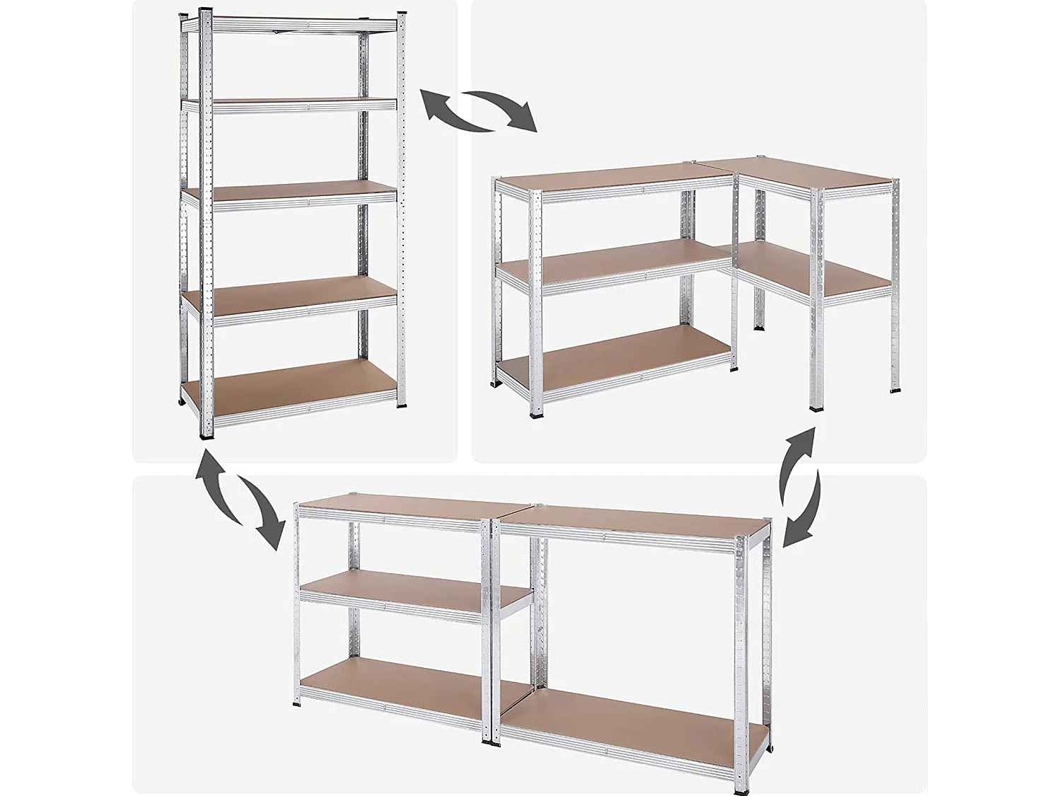 2er-Set Standregal Antalya