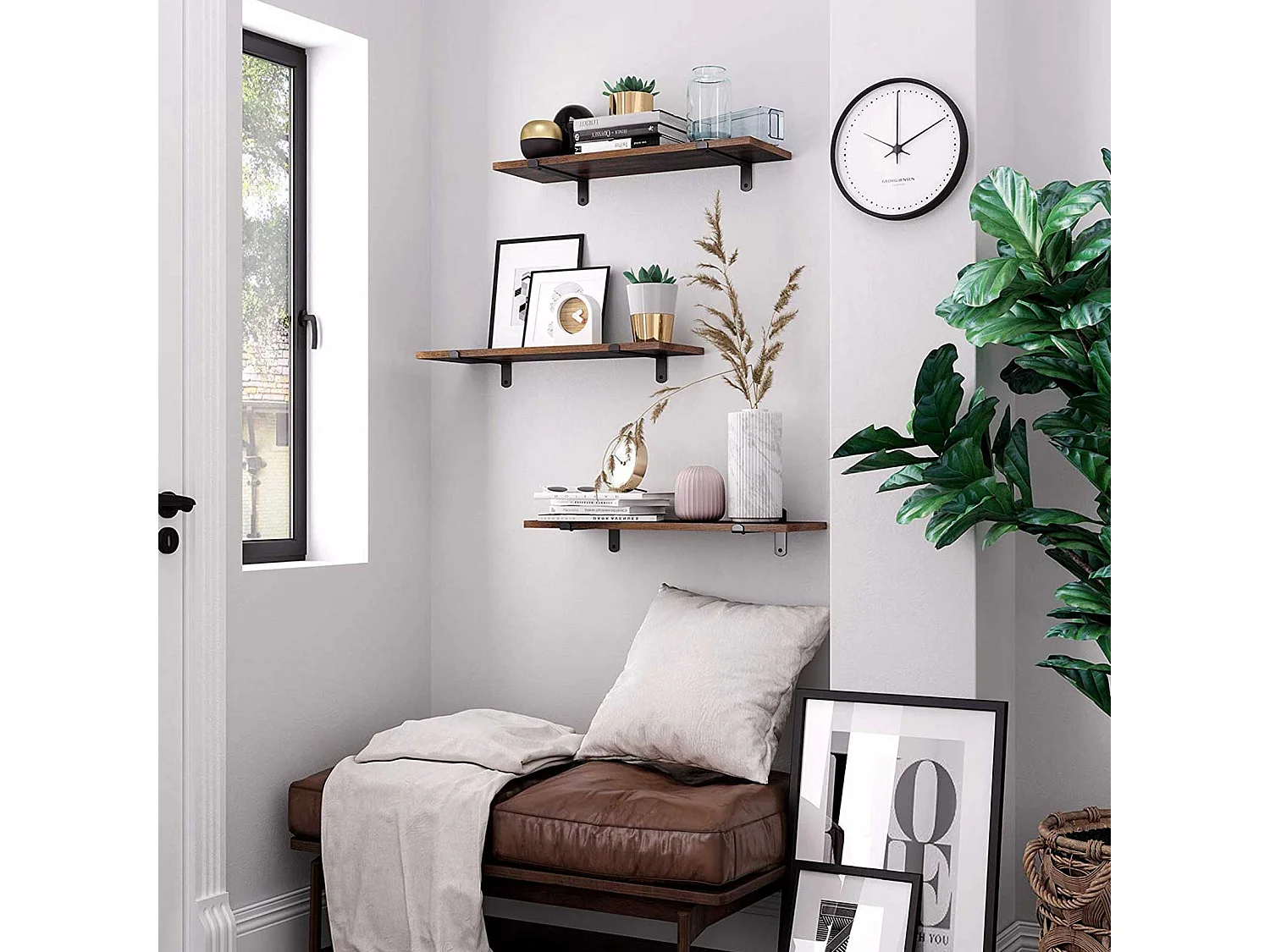 2er-Set Wandregal Schweberegal