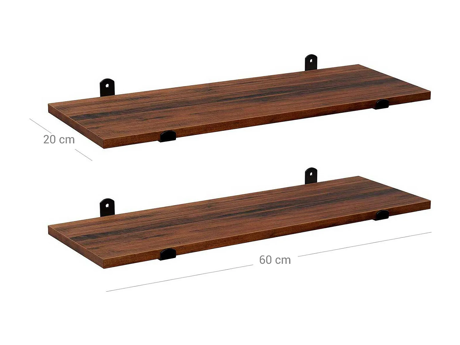 2er-Set Wandregal Schweberegal