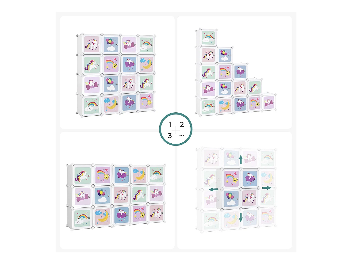 Steckregal Regalsystem für Kinder