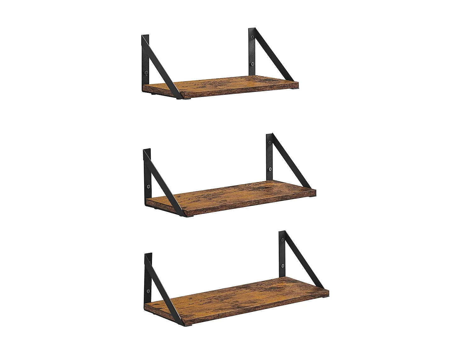 Set di 3 mensole da parete Banjul