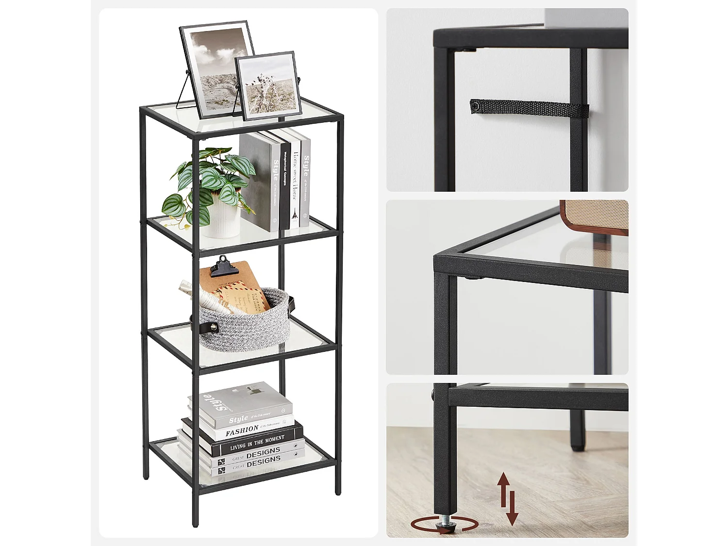 Étagère de salle de bain sur pied Ibagué