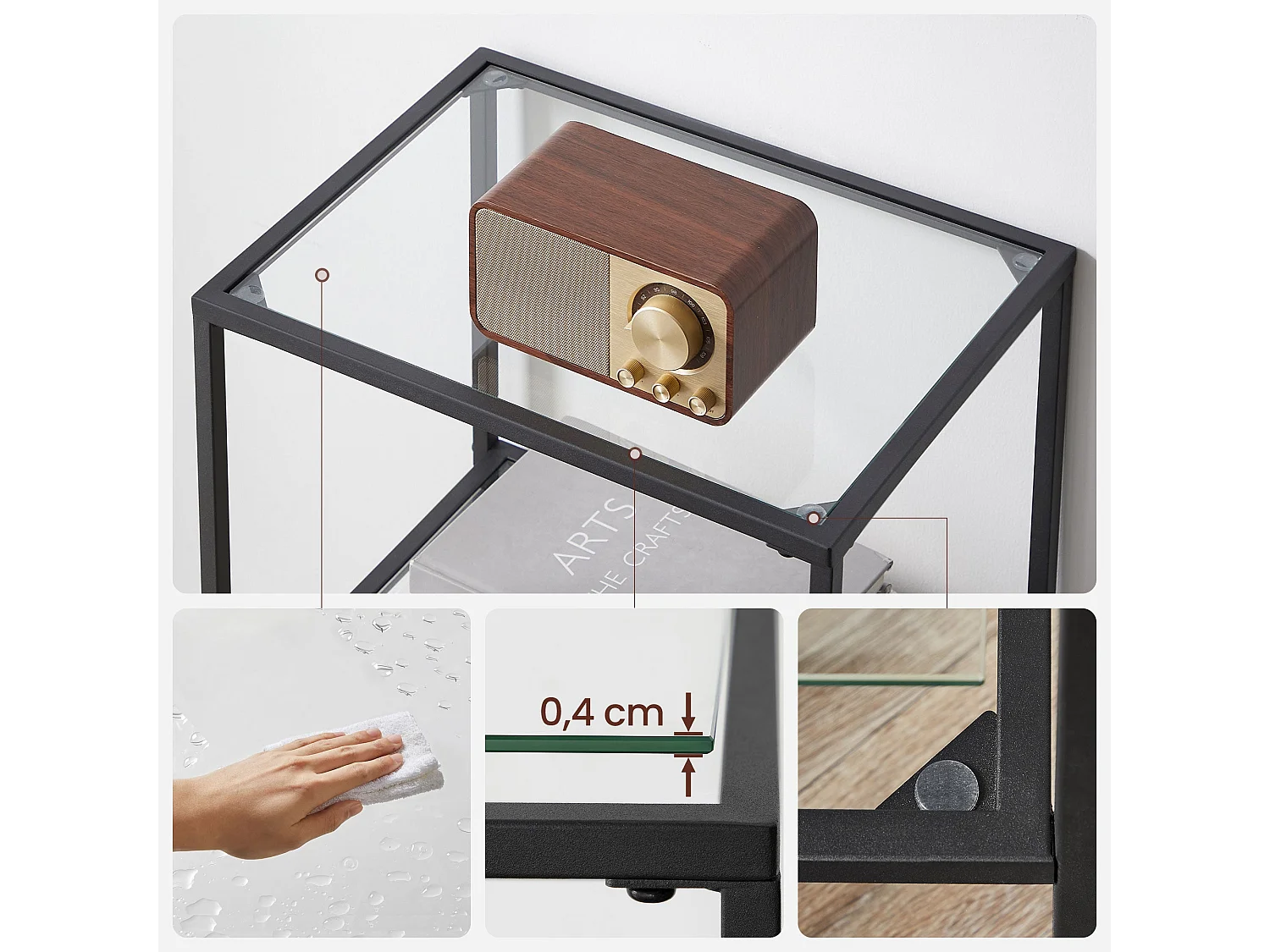 Étagère de salle de bain sur pied Ibagué