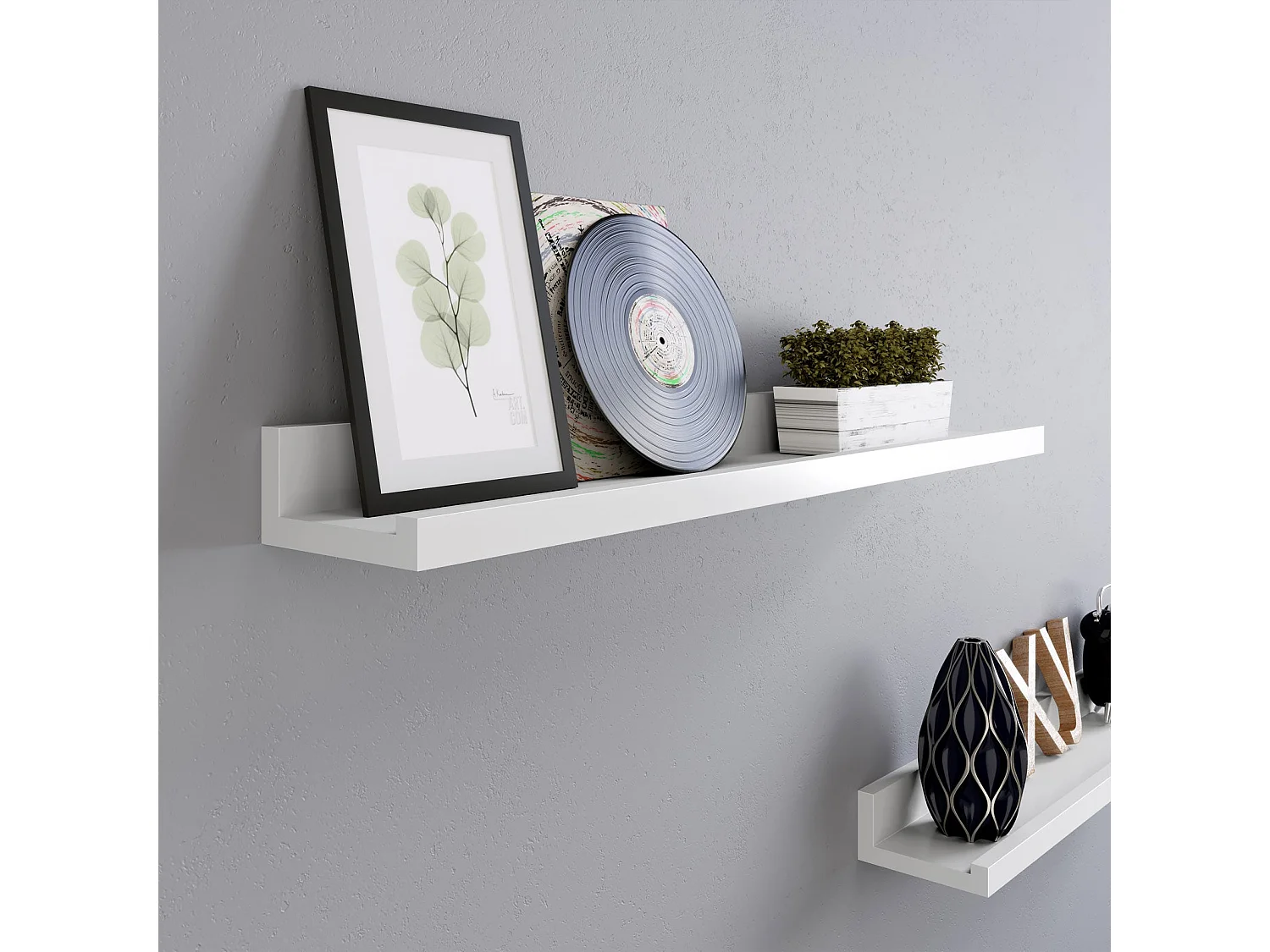 2er-Set Wandregal Schweberegal