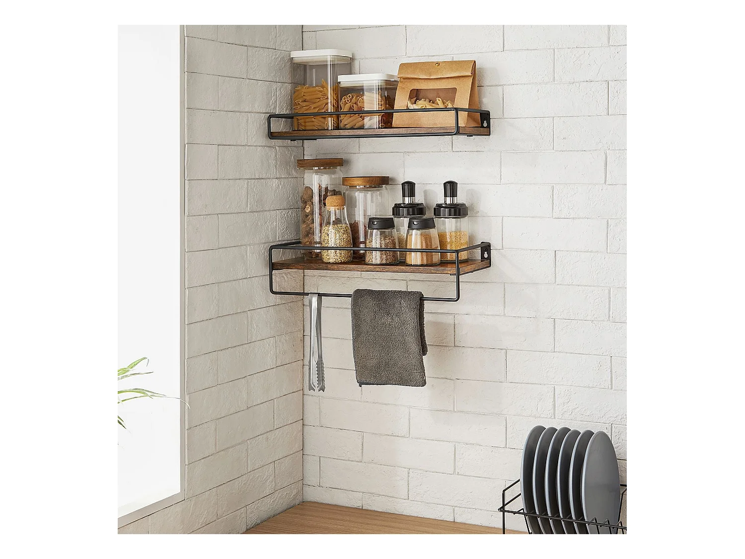 2er-Set Wandregal Schweberegal