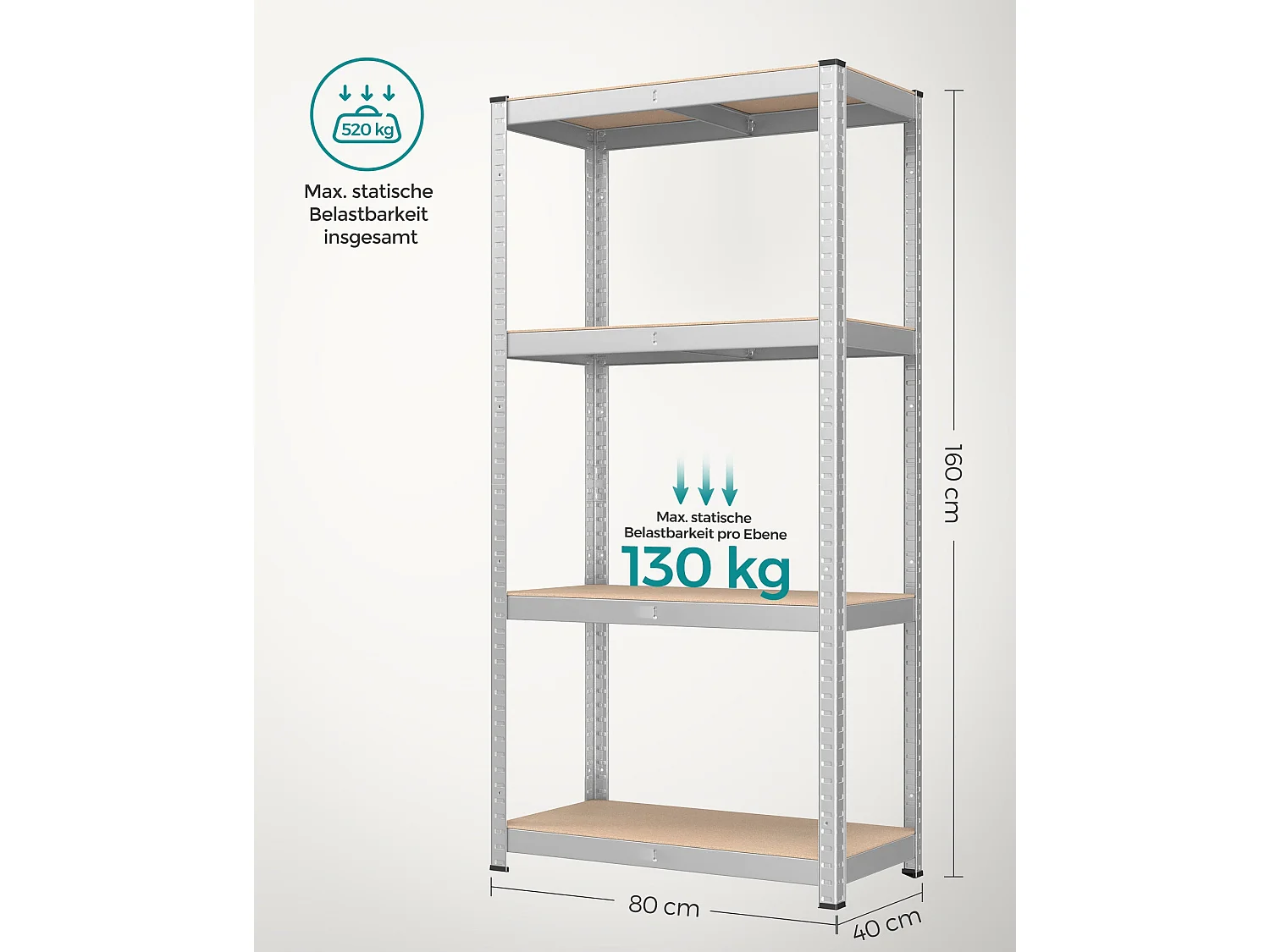Étagères robustes Monrovia lot de 2 Bafoussam