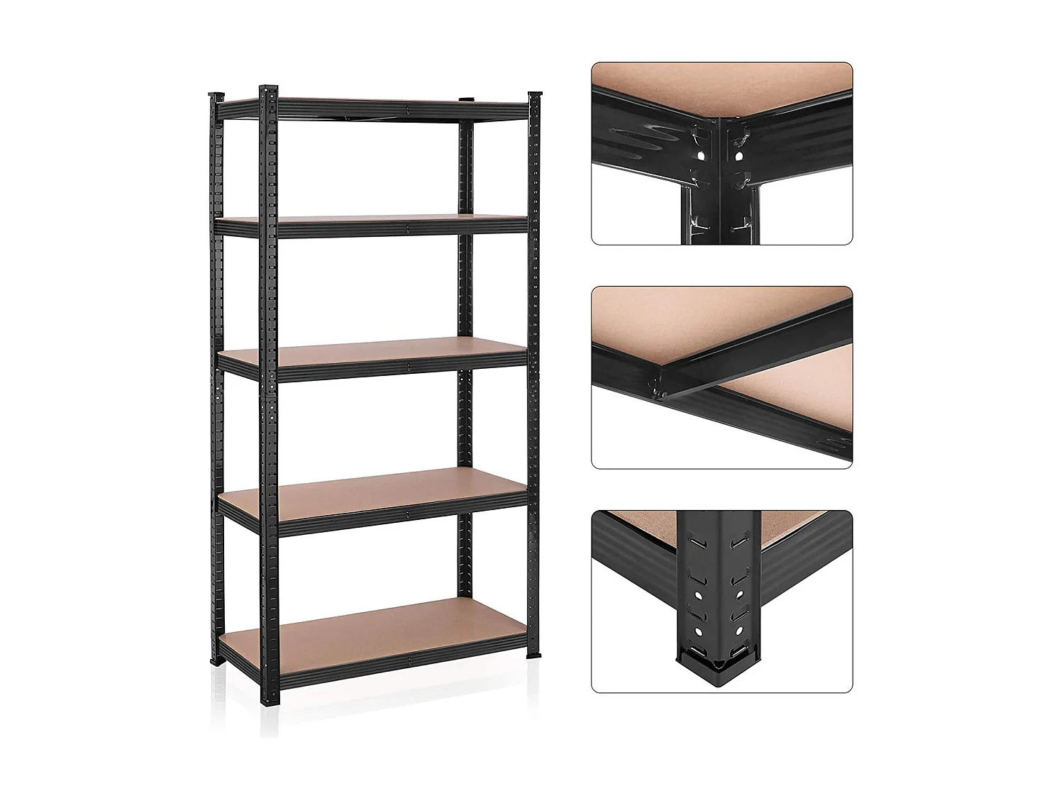 Lot de 2 étagères sur pied Antalya