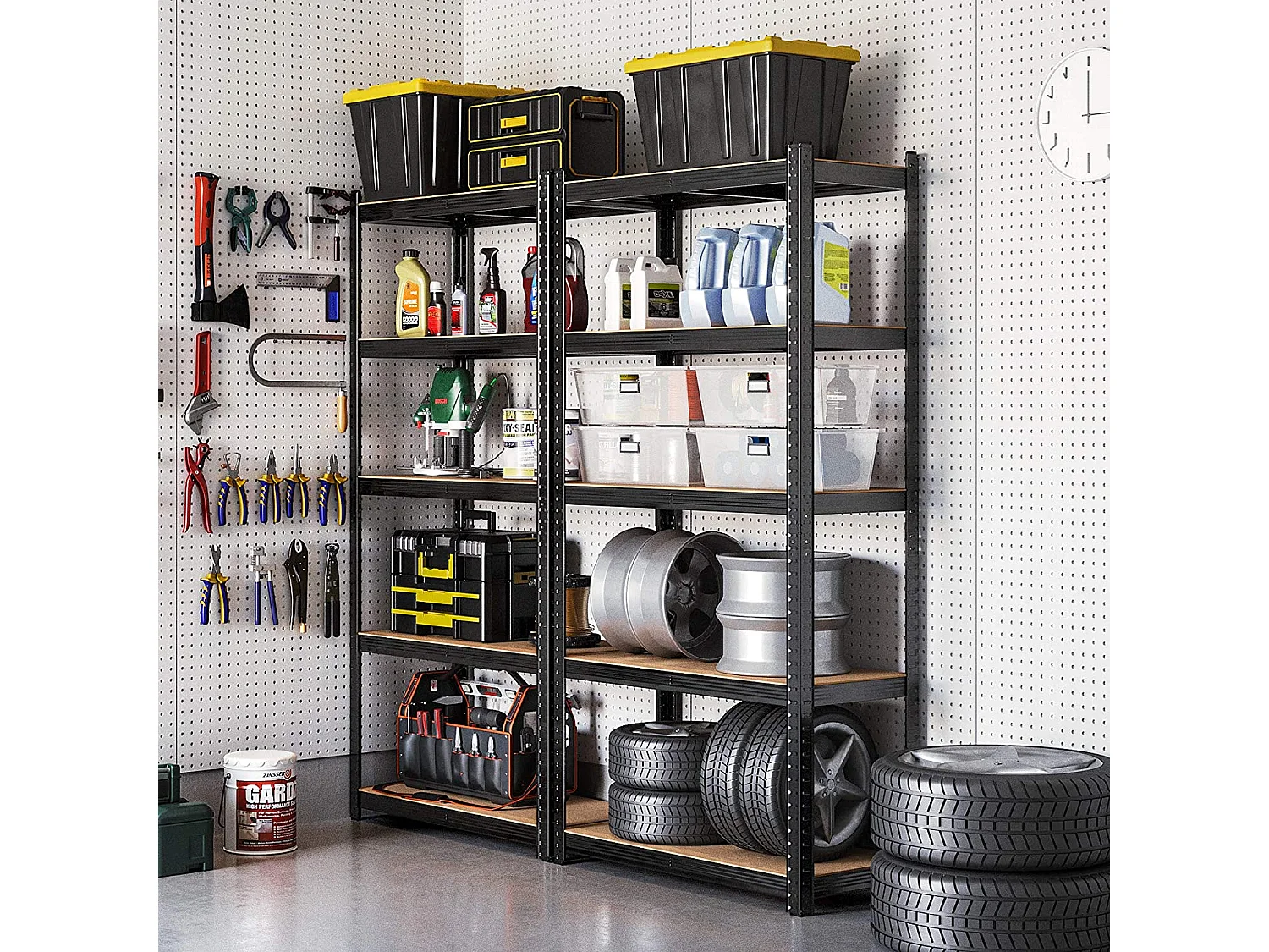 Lot de 2 étagères sur pied Antalya