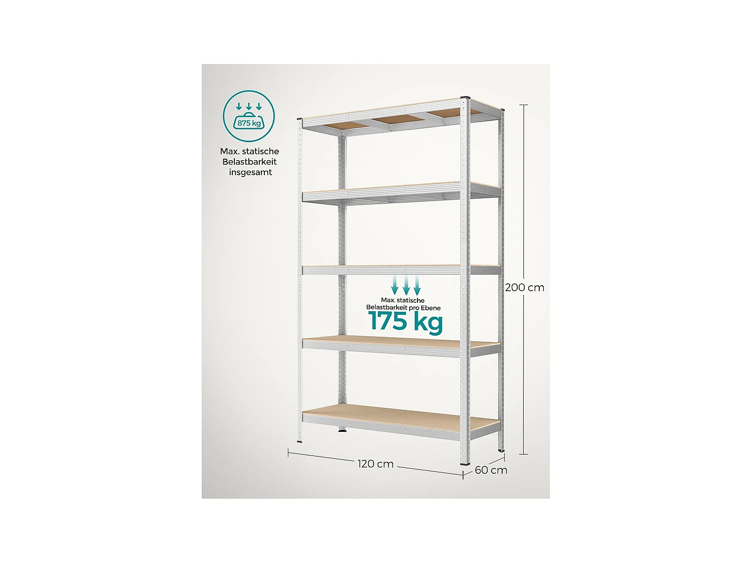 Schwerlastregal Bangkok 2er-Set Windhoek