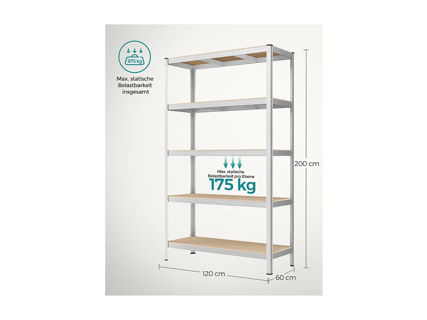 Schwerlastregal Bangkok 2er-Set Windhoek