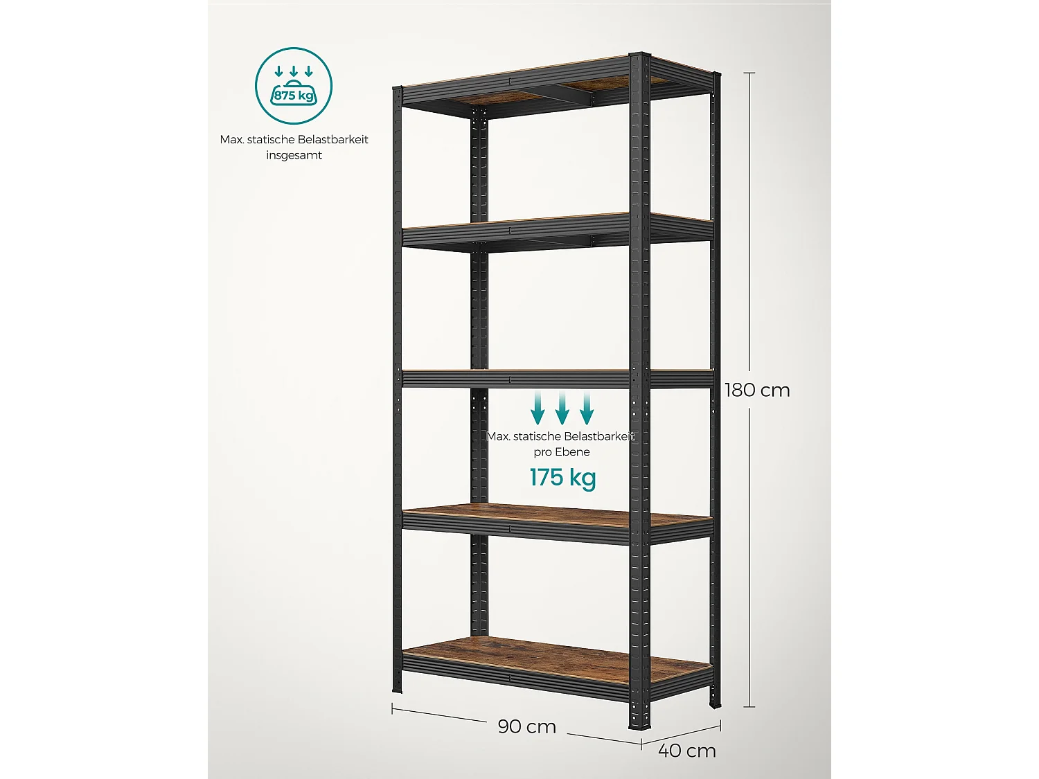 Schwerlastregale Karachi 2er-Set Antalya