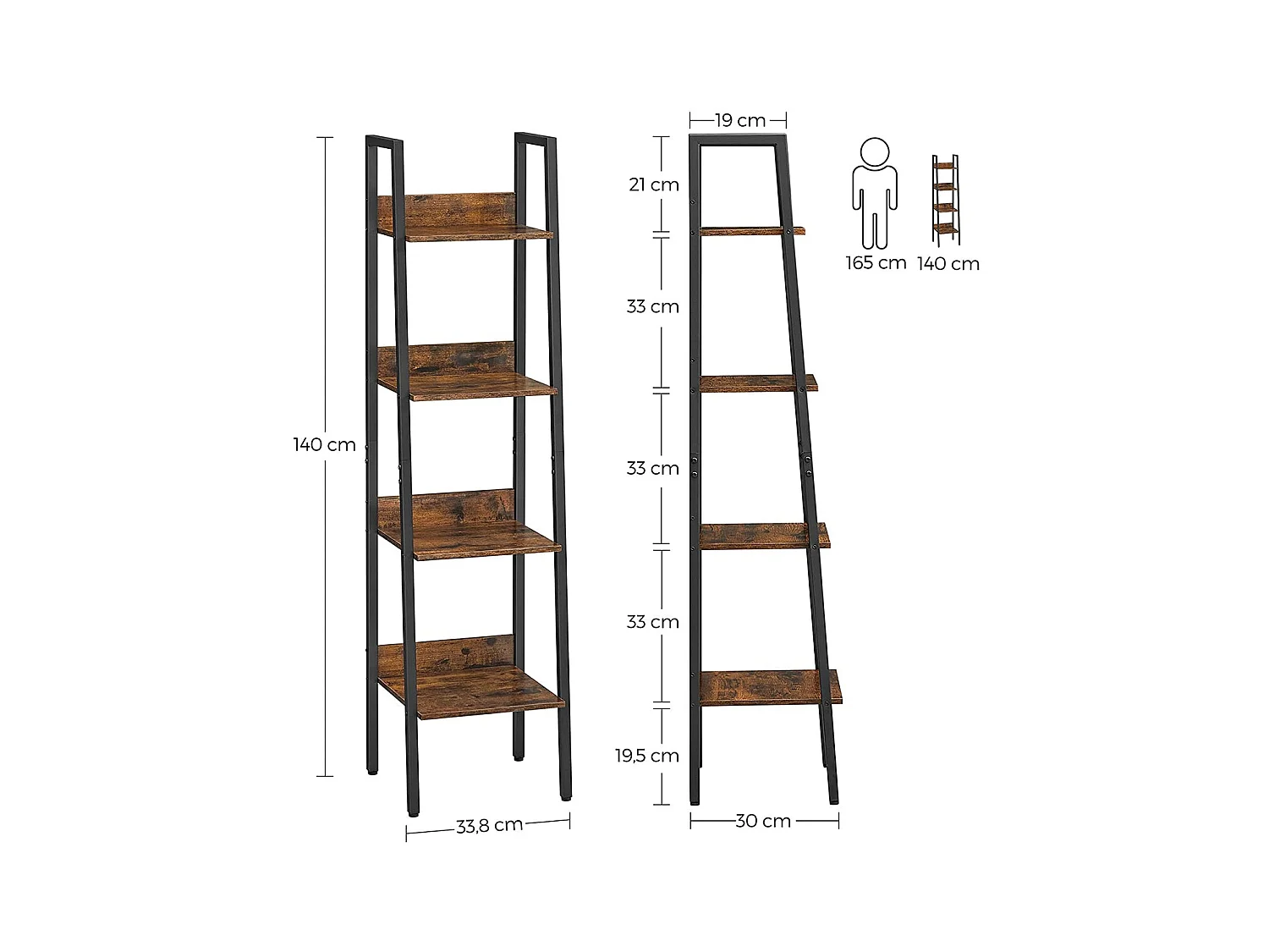 Bücherregal Leiterregal Kampala